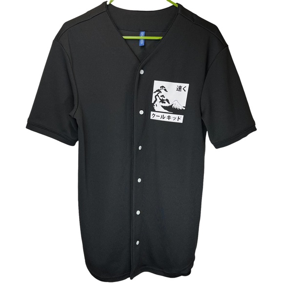 H&M Shirts Hm Mens Button Down Shirt Sz Small Long Black White V